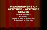 Measurement of attitude