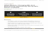 Allied Motion Changing Mix And Refinancing Opportunity Set Up 60% Return Potential