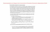 Recommandations de la commission d'evaluation electorale d'haiti