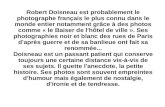 Photographies de Robert Doisneau