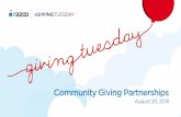Community Giving for #GivingTuesday with Razoo