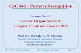 Csc446: Pattren Recognition (LN1)