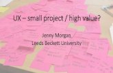 UX - small project / high value