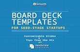 Seed stage startup board deck template from NextView