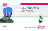 Leica TS11/TS15 User Manual