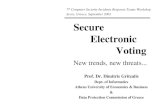 Secure Electronic Voting; New trends, new threats…