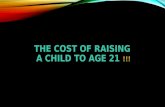 The cost of raising a child to age