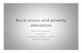 Rural access and poverty alleviation