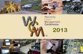WCM 2013 MS - From Horrors to Heroes - How Big Data and Software Tools are Transforming Warranty Management Final