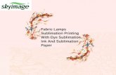 Fabric Lamps Sublimation Printing With Dye Sublimation Ink And Sublimation Paper