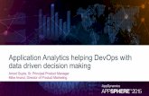 AppSphere 15 - Application Analytics helping DevOps with Data Driven Decision Making