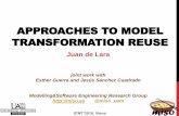 Approaches to Model Transformation Reuse: from Concepts to A-posteriori typing