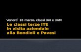 Le classi terze ITE in visita alla Bondioli & Pavesi