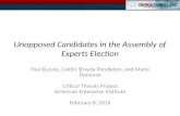 Unopposed Candidates in the Assembly of Experts Election