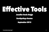 Tools Effecting Change - DevOpsDays Boston 2015