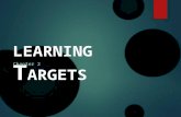 Chapter 2   Learning Targets