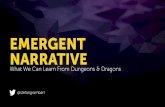 Emergent Narrative: What We Can Learn From Dungeons & Dragons
