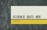 Science quiz bee questions