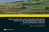 Agricultural Land Redistribution and Land Administration in Sub ...