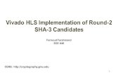 Vivado HLS Implementation of Round-2 SHA-3 Candidates