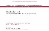 IAEA Safety Standards Safety of Research Reactors
