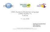 OMG Systems Modeling Language (OMG SysML™) Tutorial