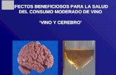 Efectos beneficiosos del consumo moderado de vino