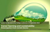 Career Learning and Sustainability