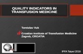 QUALITY INDICATORS IN TRANSFUSION MEDICINE