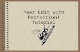 Peer editing tutorial