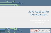 Java application development framework that fit in your requirement