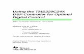 Using the TMS320C24x DSP Controller for Optimal Digital Control