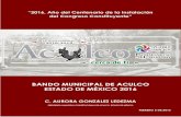 BANDO MUNICIPAL DE ACULCO ESTADO DE MÉXICO 2016