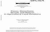 Power, Distortions, Revolt, and Reform in Agricultural Land Relations