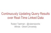 Continuously Updating Query Results over Real-Time Linked Data