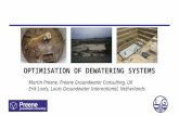 Optimisation of dewatering systems