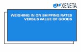 Weighing in on Shipping Rates Versus Value of Goods