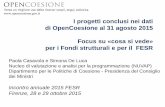 I progetti conclusi nei dati di OpenCoesione al 31 agosto 2015