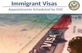 U.S. Immigrant Visa Interview Appointments Scheduled by NVC
