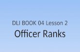 Dli book 04 lesson 2 officer ranks