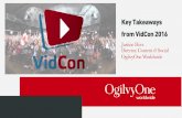 Key Takeaways from VidCon 2016