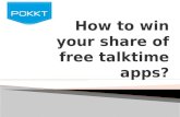 How to win your share of free talktime apps