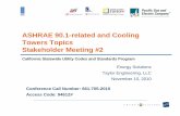 ASHRAE 90.1-related and Cooling Towers Topics Stakeholder ...