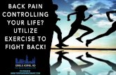 BACK PAIN CONTROLLING YOUR LIFE? UTILIZE EXERCISE TO FIGHT BACK!
