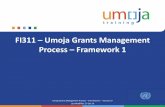 FI311 – Umoja Grants Management Process – Framework 1