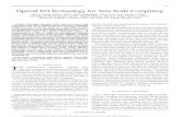 Optical I/O Technology for Tera-Scale Computing