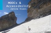 MOOCs & Accessibility