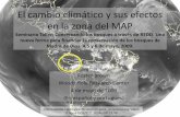 El cambio climático y sus efectos en la zona del MAP Seminario Taller