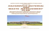 HAZARDOUS MATERIAL AND WASTE MANAGEMENT PLAN