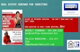 Real Estate 101 Seminar for Investors - Do's and Don'ts   powerpoint